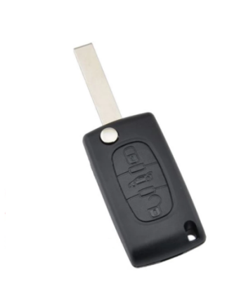 GUSCIO CHIAVE 3 TASTI: SENZA INSERTO LOGO TASTO APERTURA TASTO CHIUSURA TASTO PORTELLONE LAMA HU83 CITROEN C1 PMPN 2006201  CIT