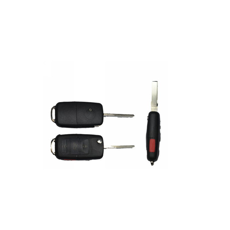 GUSCIO CHIAVE NERO 3+1 TASTI: TASTO APERTURA TASTO CHIUSURA TASTO PORTELLONE TASTO PANIC LAMA HU66 AUDI A4 8E28E5 20042007, AUD