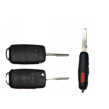 GUSCIO CHIAVE NERO 3+1 TASTI: TASTO APERTURA TASTO CHIUSURA TASTO PORTELLONE TASTO PANIC LAMA HU66 AUDI A4 8E28E5 20042007, AUD