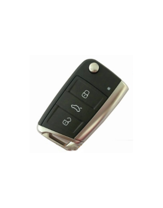 GUSCIO CHIAVE NEROCROMATO 3 TASTI: TASTO APERTURA TASTO CHIUSURA TASTO PORTELLONE LAMA HU66 VOLKSWAGEN GOLF VII 5G1 20132016