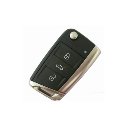 GUSCIO CHIAVE NEROCROMATO 3 TASTI: TASTO APERTURA TASTO CHIUSURA TASTO PORTELLONE LAMA HU66 VOLKSWAGEN GOLF VII 5G1 20132016