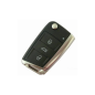 GUSCIO CHIAVE NEROCROMATO 3 TASTI: TASTO APERTURA TASTO CHIUSURA TASTO PORTELLONE LAMA HU66 VOLKSWAGEN GOLF VII 5G1 20132016