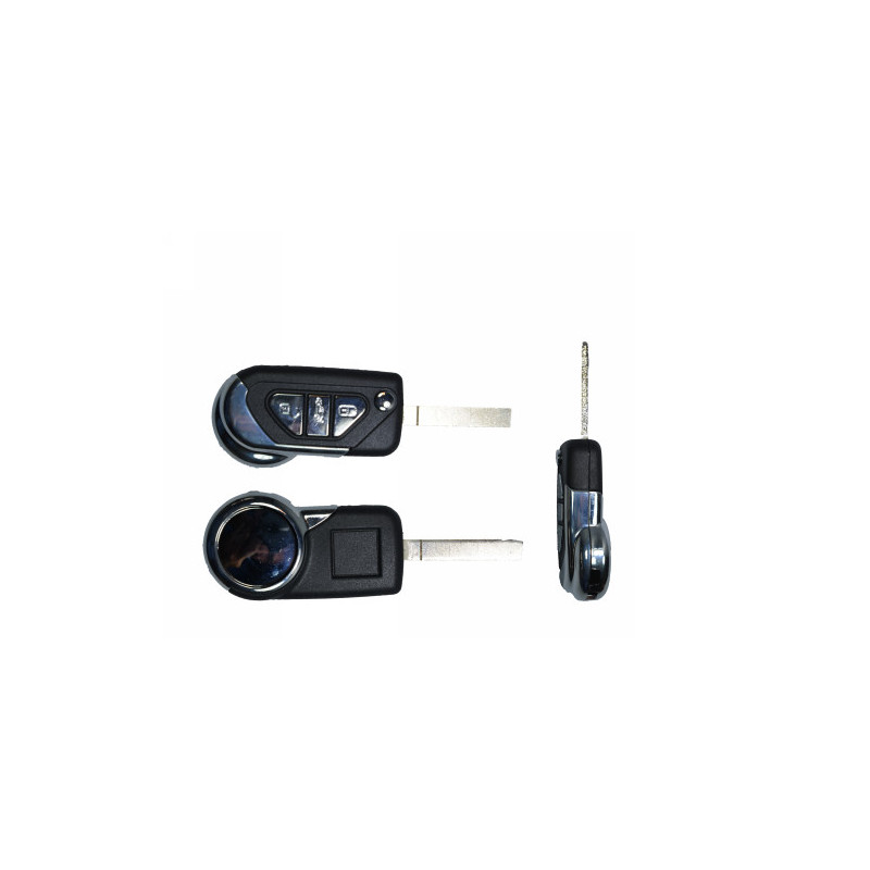 GUSCIO CHIAVE NERO CON TASTI ARGENTO 3 TASTI: TASTO APERTURA TASTO CHIUSURA TASTO PORTELLONE LAMA VA2 CITROEN DS3 SA 20102014, 