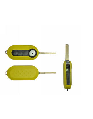 GUSCIO CHIAVE GIALLO 3 TASTI: TASTO APERTURA TASTO CHIUSURA TASTO PORTELLONE LAMA SIP22 FIAT 500 312 20072015, FIAT 500 L 35135