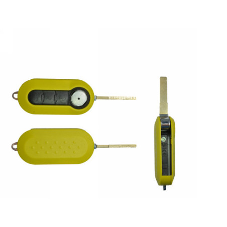 GUSCIO CHIAVE GIALLO 3 TASTI: TASTO APERTURA TASTO CHIUSURA TASTO PORTELLONE LAMA SIP22 FIAT 500 312 20072015, FIAT 500 L 35135