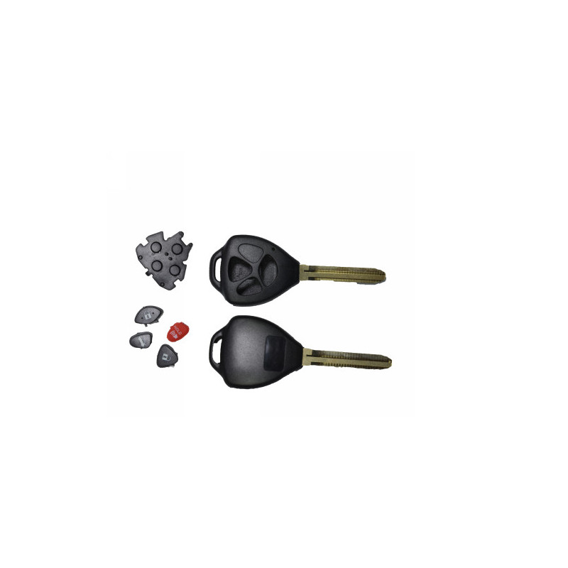 GUSCIO CHIAVE NERO 3+1 TASTI: TASTO APERTURA TASTO CHIUSURA TASTO PORTELLONE TASTO PANIC LAMA TOY43 TOYOTA CAMRY 1996, TOYOTA C