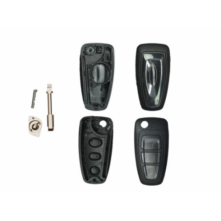 GUSCIO CHIAVE NERO 3 TASTI: TASTO APERTURA TASTO CHIUSURA TASTO PORTELLONE LAMA FO21 FORD B-MAX JK 201  FORD FIESTA CB1JHJD 200