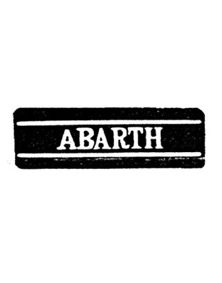 SCRITTA LATA112 ABARTH 1982