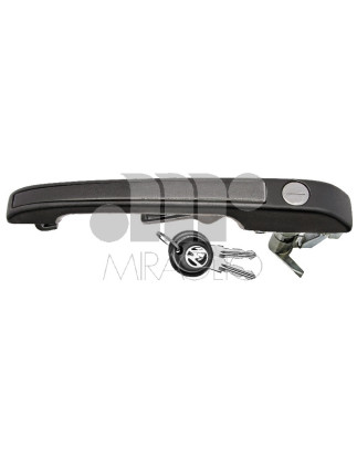 MANIGLIA ESTERNA NERA ANTERIORE SINISTRO CON CHIAVE VOLKSWAGEN CADDY 14 19791995, VOLKSWAGEN GOLF I 17 19771983, VOLKSWAGEN GOL