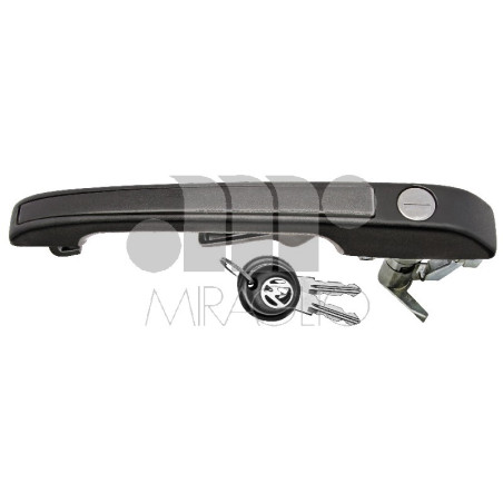 MANIGLIA ESTERNA NERA ANTERIORE SINISTRO CON CHIAVE VOLKSWAGEN CADDY 14 19791995, VOLKSWAGEN GOLF I 17 19771983, VOLKSWAGEN GOL