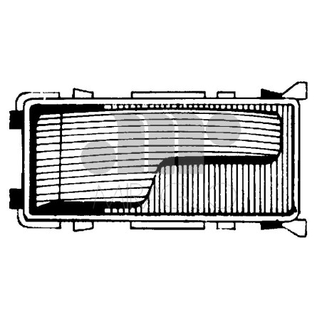 MANIGLIA INTERNA MOSTRINA IN PLASTICA NERO ANTERIOREPOSTERIORE DESTRO FIAT FIORINO 146 19881991, FIAT UNO 146158 19831989, FIAT
