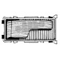 MANIGLIA INTERNA MOSTRINA IN PLASTICA NERO ANTERIOREPOSTERIORE DESTRO FIAT FIORINO 146 19881991, FIAT UNO 146158 19831989, FIAT