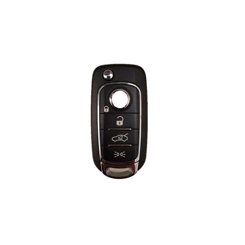 GUSCIO CHIAVE NERO 4 TASTI: TASTO APERTURA TASTO CHIUSURA TASTO PORTELLONE LAMA SIP22 FIAT 500 X 334 20152019