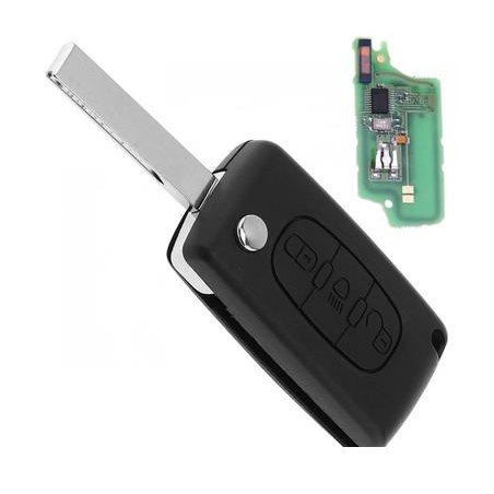 GUSCIO CHIAVE COMPLETO 3 TASTI: CON LAMA HU83 CON CHIP ID46 CE0536 TIPO FREQUENZA: 433MHZ TASTO APERTURA TASTO CHIUSURA TASTO L