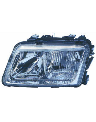 PROIETTORE SINISTRO H7,H4 5 PIN CON FENDINEBBIA CON PREDISPOSIZIONE REGOLAZIONE ELETTRICA AUDI A3 8L1 19962003 VERS 2000