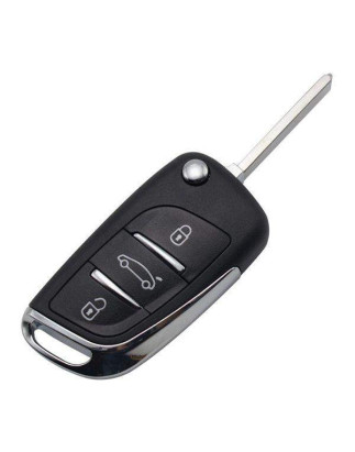 GUSCIO CHIAVE NERO 3 TASTI: TASTO APERTURA TASTO CHIUSURA TASTO PORTELLONE LAMA HU83 CITROEN DS3 SA 20102014