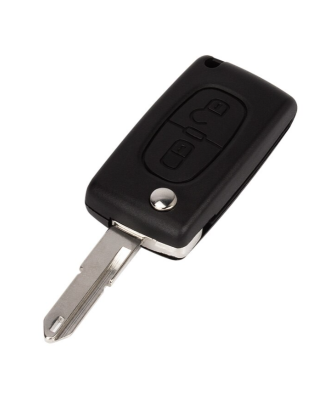 GUSCIO CHIAVE 2 TASTI: ALLOGGIO BATTERIA CE0536 TASTO APERTURA TASTO CHIUSURA LAMA NE73 PEUGEOT 206 2A2C2D2E2K 19982009