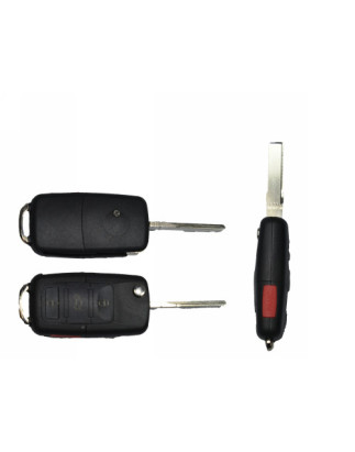 GUSCIO CHIAVE NERO 3+1 TASTI: TASTO APERTURA TASTO CHIUSURA TASTO PORTELLONE TASTO PANIC LAMA HU66 AUDI A4 8E28E5 20042007, AUD