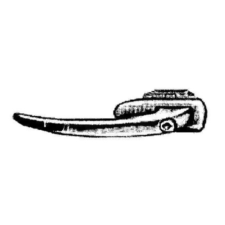 MANIGLIA ESTERNA IN ALLUMINIO CON BECCO ANTERIORE DESTROSINISTRO FIAT 500 GIARDINIERA 19681977, FIAT 500 D 19571965, FIAT 500 N
