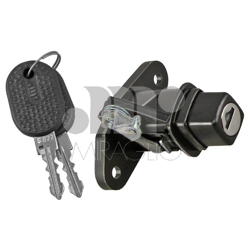 CHIUSURA COFANO IN PLASTICA NERO POSTERIORE CON CHIAVE FIAT UNO 146158 19831989      , FIAT UNO 146158 19891993