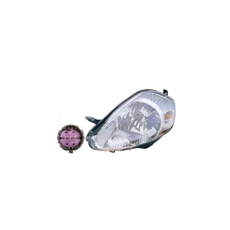PROIETTORE DESTRO H4 7 PIN CON PARABOLA CROMATA CON MOTORE FIAT GRANDE PUNTO 199 20052012 VERS 2008