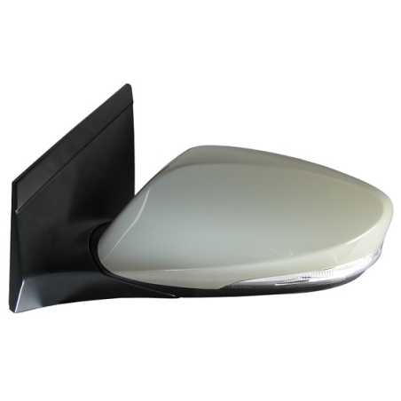 RETROVISORE ELETTRICO SINISTRO 10 PIN CON PRIMER TERMICO VETRO CONVESSO RICHIUDIBILE ELETTRICAMENTE CON FANALINO INTEGRATO LED 