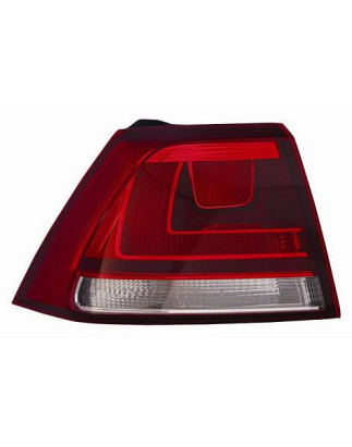 FANALE POSTERIORE SINISTRO SENZA PORTALAMPADA BIANCOROSSO ESTERNO FONDO SCURO VOLKSWAGEN GOLF VII 5G1 20132016