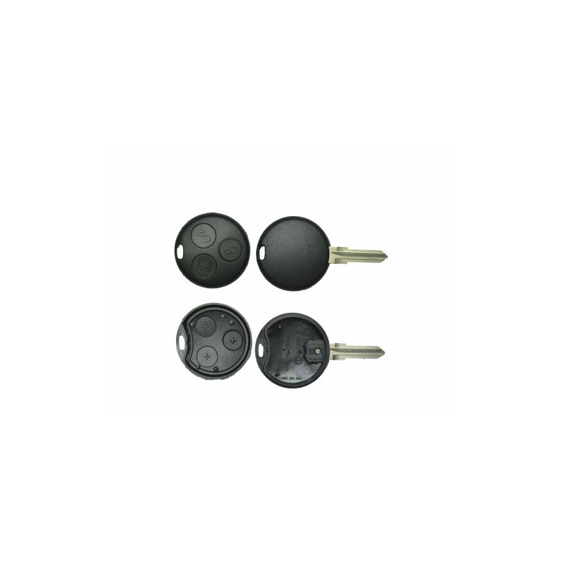 GUSCIO CHIAVE NERO 3 TASTI: TASTO APERTURA TASTO CHIUSURA TASTO PORTELLONE LAMA GT15R SMART FORTWO 450 19982007