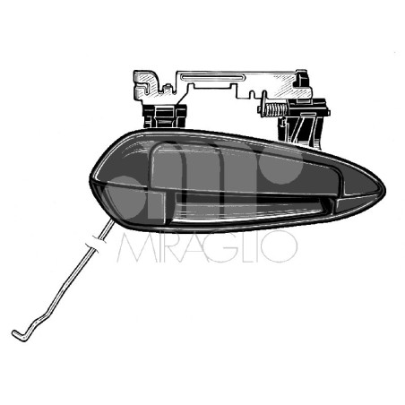 MANIGLIA ESTERNA ANTERIORE DESTRO FIAT GRANDE PUNTO 199 2005201  FIAT LINEA 323110 20072013, FIAT LINEA 323 20132015, FIAT PUNT