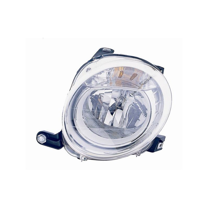 PROIETTORE SINISTRO H7 CON PREDISPOSIZIONE REGOLAZIONE ELETTRICA FIAT 500 312 20072015, FIAT 500 312 2015