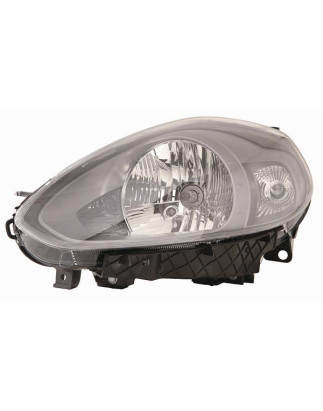 PROIETTORE DESTRO H4 CON PARABOLA GRIGIO SCURO CON MOTORE FIAT PUNTO 199 201  FIAT PUNTO EVO 199 20092012