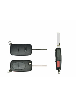 GUSCIO CHIAVE NERO 2+1 TASTI: BATTERIA 1616 TASTO APERTURA TASTO CHIUSURA TASTO PANIC LAMA HU66 AUDI A3 8P18PA 20032008, AUDI A