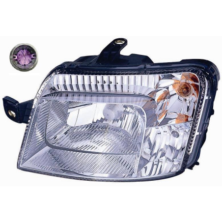 PROIETTORE DESTRO H4 7 PIN FIAT PANDA 169 20032014 VERS 2009