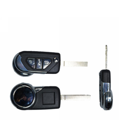 GUSCIO CHIAVE NERO CON TASTI ARGENTO 3 TASTI: TASTO APERTURA TASTO CHIUSURA TASTO PORTELLONE LAMA VA2 CITROEN DS3 SA 20102014, 