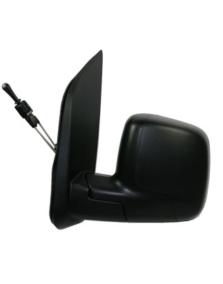 RETROVISORE MECCANICO SINISTRO NERO VETRO CONVESSO CITROEN NEMO AA 2008, FIAT FIORINOQUBO 225 20082016, FIAT FIORINOQUBO 225 20