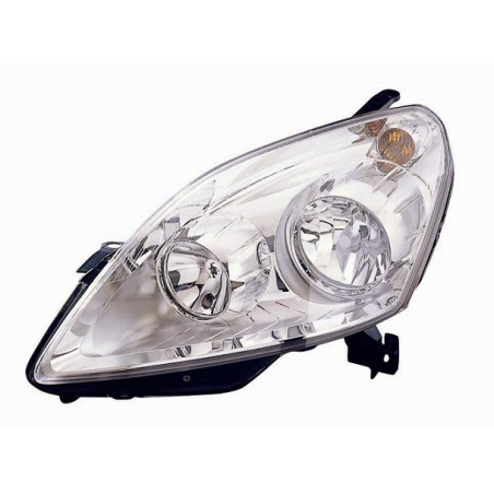 PROIETTORE DESTRO H7,H1 CON PARABOLA CROMATA OPEL ZAFIRA A05 20052012 VERS 2008
