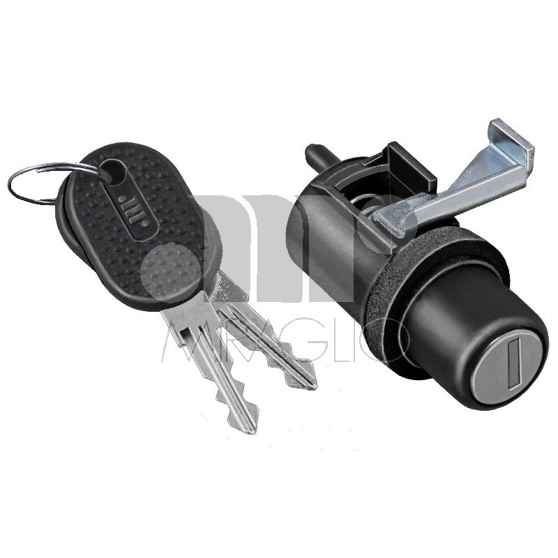 CHIUSURA COFANO IN PLASTICA NERO POSTERIORE CON CHIAVE FIAT PANDA 141 19862003       VERS 011989