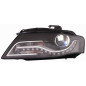 PROIETTORE DESTRO ORIENTABILE XENON MODELLO AL CON PARABOLA NERA CON MOTORE CON LUCE DIURNA LED AUDI A4 8KH8K28K5 20072011VERS 