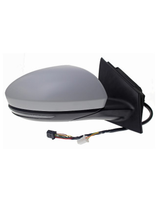 RETROVISORE ELETTRICO DESTRO 13 PIN CON PRIMER TERMICO VETRO CONVESSO RICHIUDIBILE ELETTRICAMENTE CON FANALINO INTEGRATO CON LU