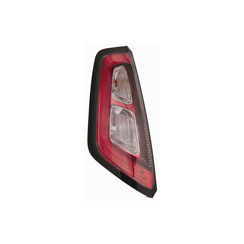 FANALE POSTERIORE SINISTRO SENZA PORTALAMPADA LED CORNICE NERA BORDO INTERNO ROSSO FIAT PUNTO 199 201  FIAT PUNTO EVO 199 20092
