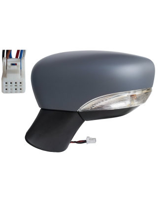 RETROVISORE ELETTRICO SINISTRO 5 PIN CON PRIMER VETRO CONVESSO CON FANALINO INTEGRATO NISSAN MICRA K14 2017