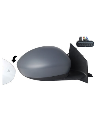 RETROVISORE ELETTRICO DESTRO 8 PIN CON PRIMER TERMICO VETRO CONVESSO CON SONDA CON SISTEMA BLIS FIAT 500e 332 2021