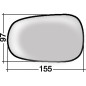 VETRO CON PIASTRA DESTROSINISTRO CONVESSO RENAULT CLIO IICAMPUSTHALIA BBCB 20012006, RENAULT CLIO I B C575 357 19941995, RENAUL