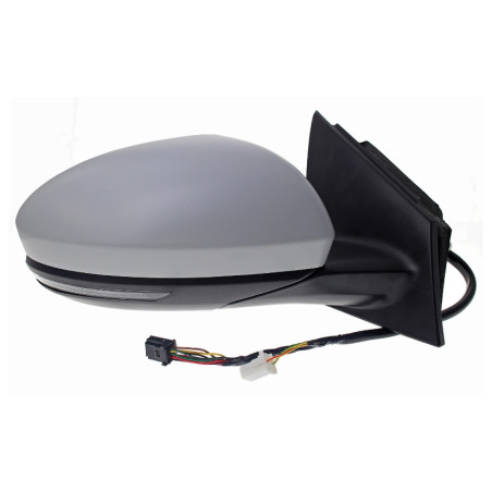 RETROVISORE ELETTRICO DESTRO 13 PIN CON PRIMER TERMICO VETRO CONVESSO RICHIUDIBILE ELETTRICAMENTE CON FANALINO INTEGRATO CON LU