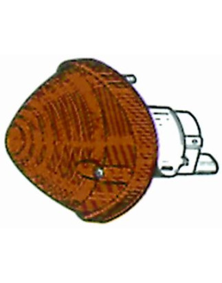 FANALE ANTERIORE DESTROSINISTRO CON PORTALAMPADA ARANCIO FIAT 500 F  L  R 19651975