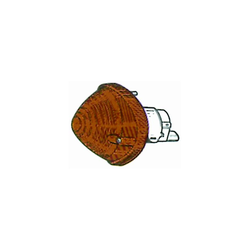 FANALE ANTERIORE DESTROSINISTRO ARANCIO CON PORTALAMPADA FIAT 500 F  L  R 19651975