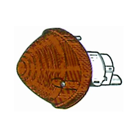 FANALE ANTERIORE DESTROSINISTRO CON PORTALAMPADA ARANCIO FIAT 500 F  L  R 19651975