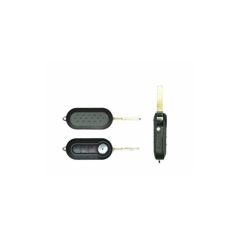 GUSCIO CHIAVE NERO 3 TASTI: TASTO APERTURA TASTO CHIUSURA TASTO PORTELLONE LAMA SIP22 FIAT 500 312 20072015, FIAT 500 L 351352 