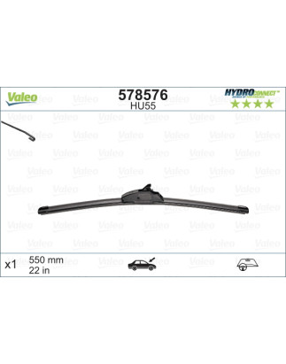 SPAZZOLA TERGI HYDROCONNECT FLAT BLADE ANTERIORE SINGOLA 550mm CODICE BREVE: HU55