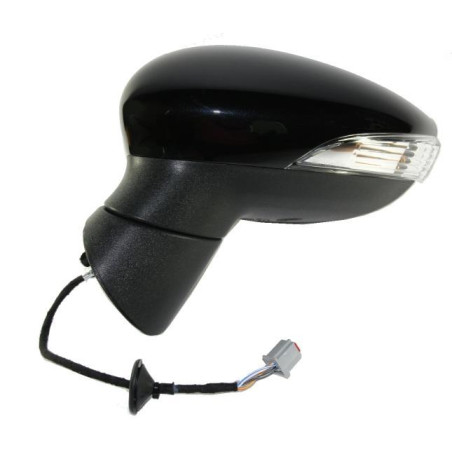 RETROVISORE ELETTRICO SINISTRO 8 PIN CON PRIMER TERMICO VETRO CONVESSO ASFERICO RICHIUDIBILE ELETTRICAMENTE CON FANALINO INTEGR